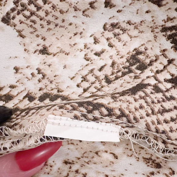 Missguided Petite Snake Animal Print Mini Skirt Ruched Side - Picture 5 of 5